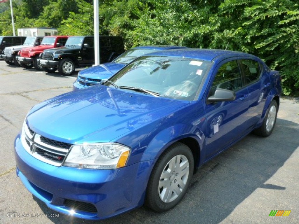 Blue Streak Pearl 2014 Dodge Avenger SE Exterior Photo #84856449