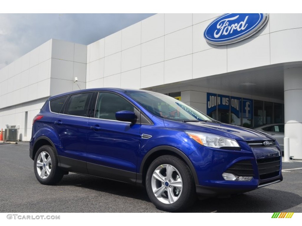 2014 Escape SE 1.6L EcoBoost - Deep Impact Blue / Medium Light Stone photo #1