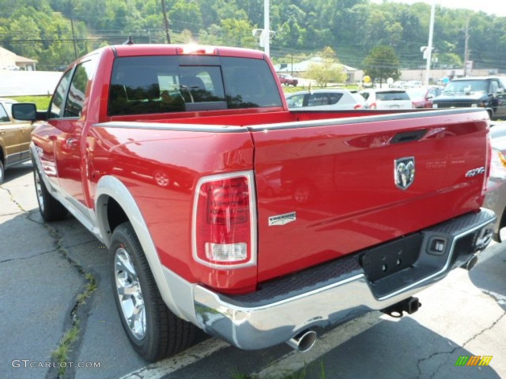 2014 1500 Laramie Crew Cab 4x4 - Flame Red / Black photo #3