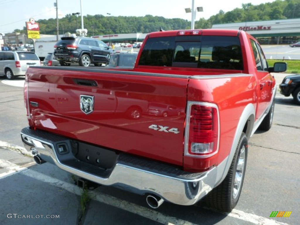 2014 1500 Laramie Crew Cab 4x4 - Flame Red / Black photo #6