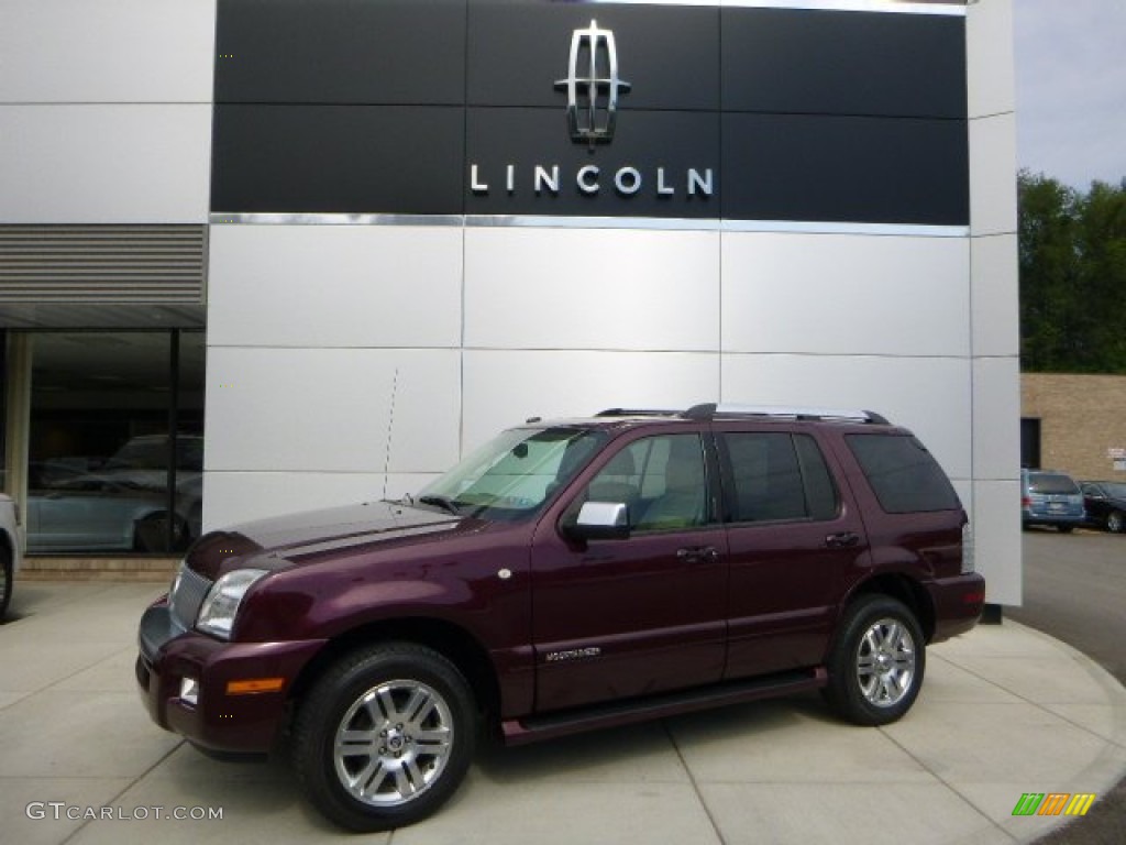 2008 Mountaineer Premier AWD - Dark Cherry Metallic / Camel photo #1