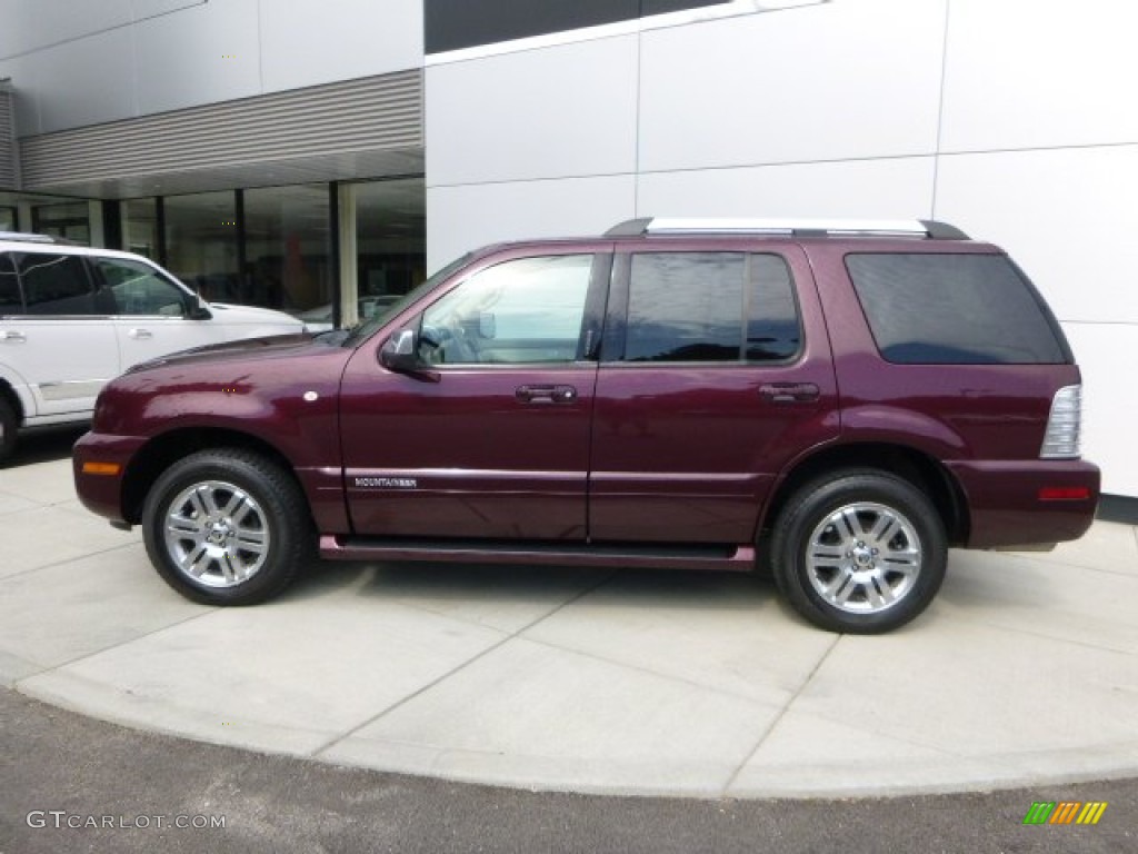 2008 Mountaineer Premier AWD - Dark Cherry Metallic / Camel photo #2