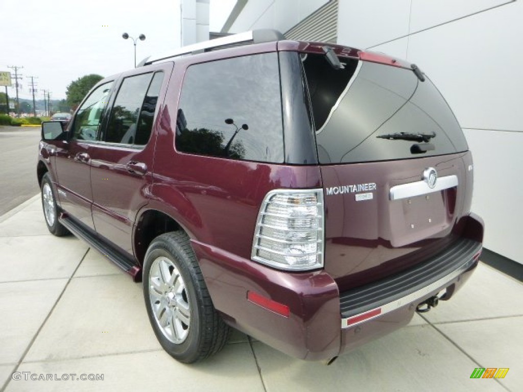 2008 Mountaineer Premier AWD - Dark Cherry Metallic / Camel photo #3