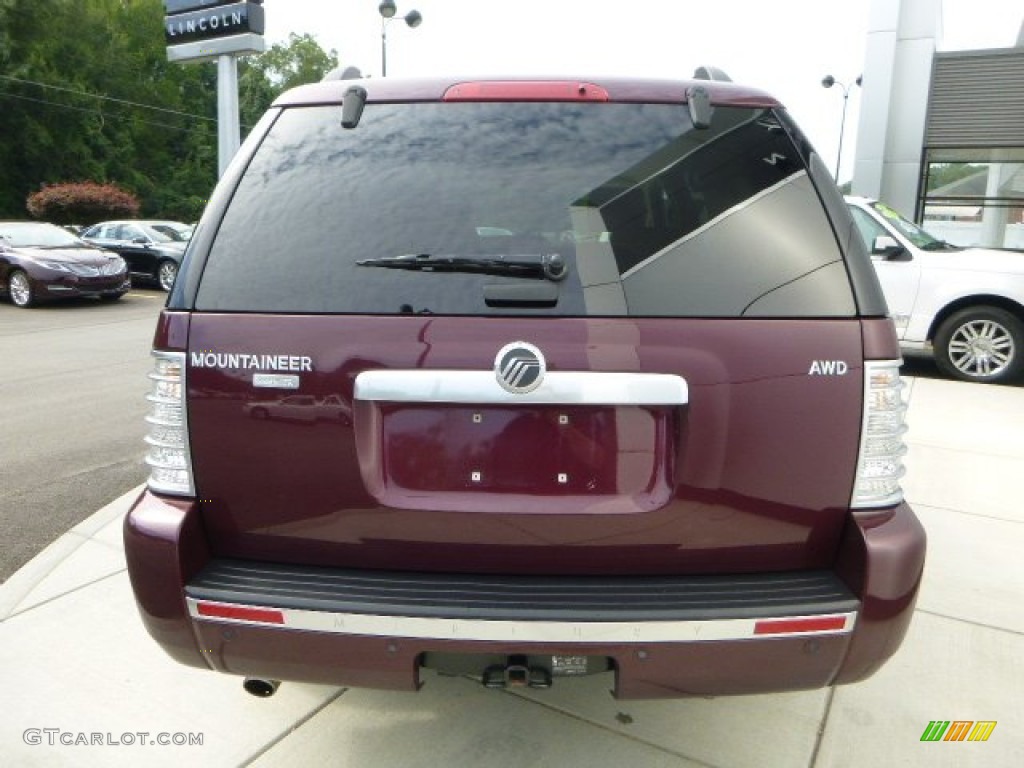 2008 Mountaineer Premier AWD - Dark Cherry Metallic / Camel photo #4