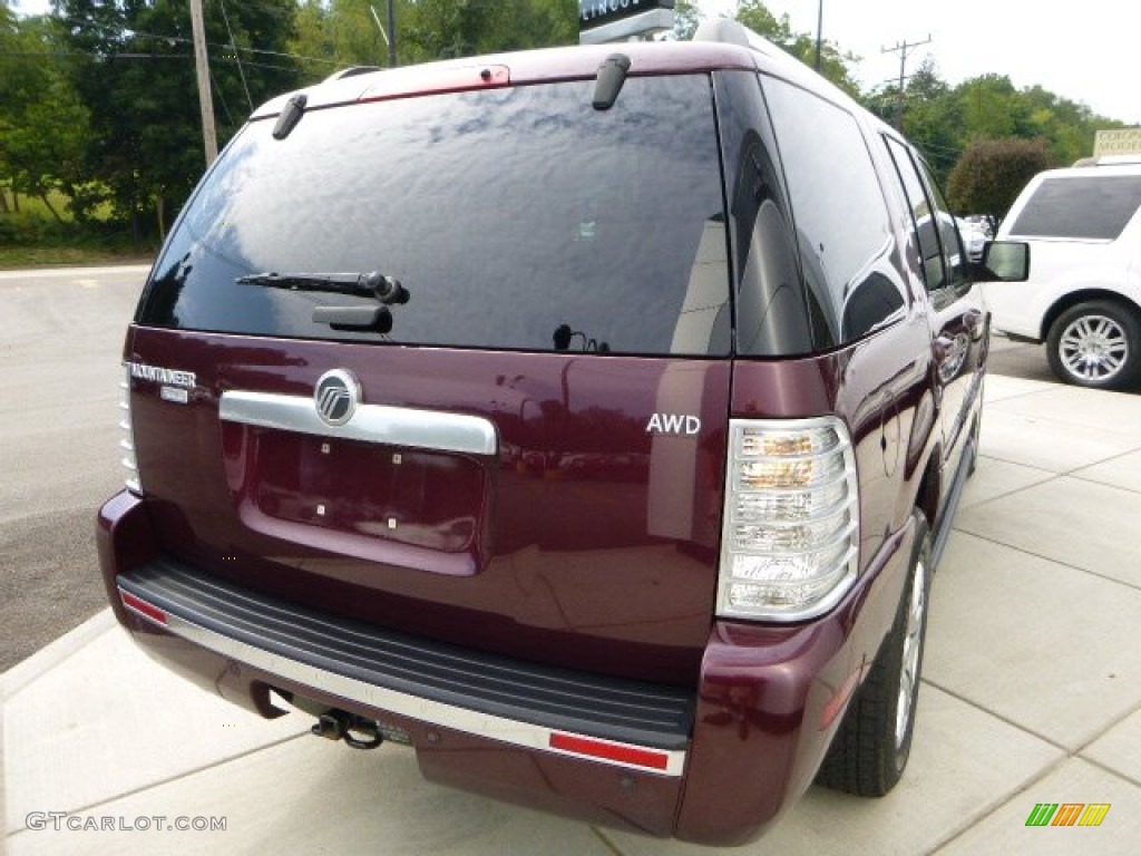 2008 Mountaineer Premier AWD - Dark Cherry Metallic / Camel photo #5