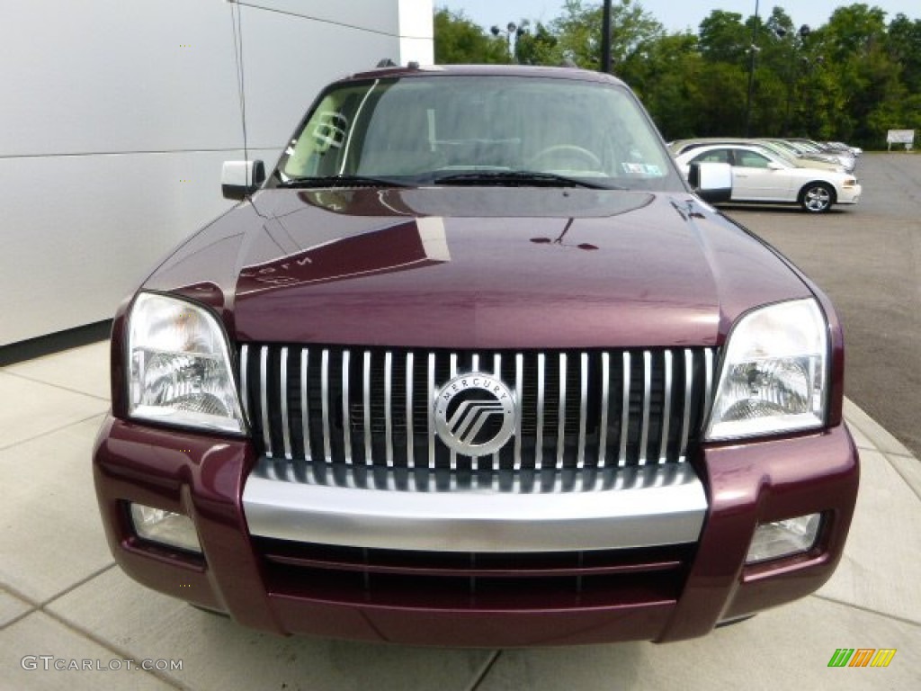 2008 Mountaineer Premier AWD - Dark Cherry Metallic / Camel photo #8