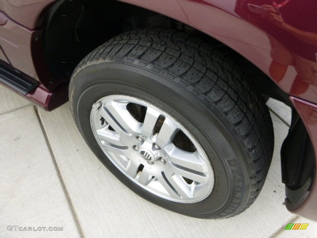 2008 Mountaineer Premier AWD - Dark Cherry Metallic / Camel photo #9