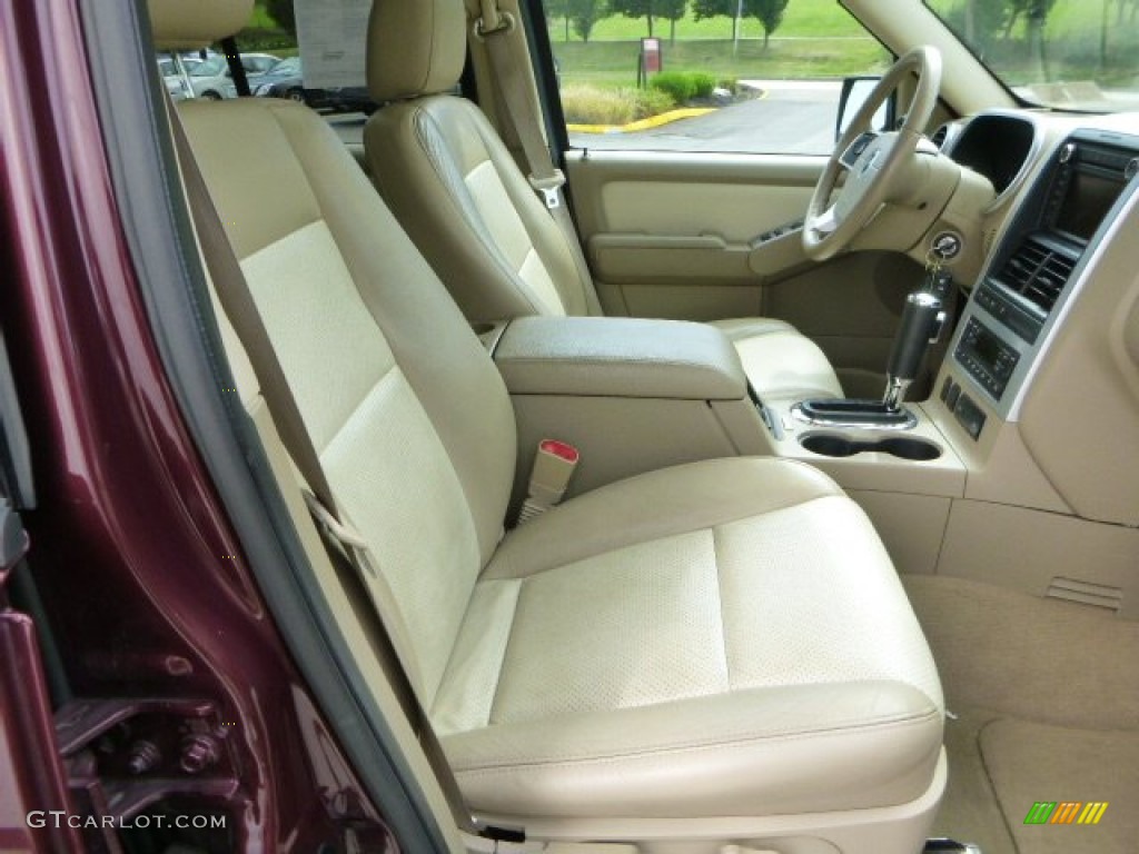 2008 Mountaineer Premier AWD - Dark Cherry Metallic / Camel photo #10