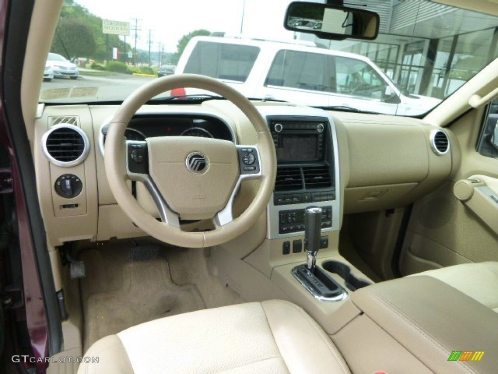 2008 Mountaineer Premier AWD - Dark Cherry Metallic / Camel photo #17