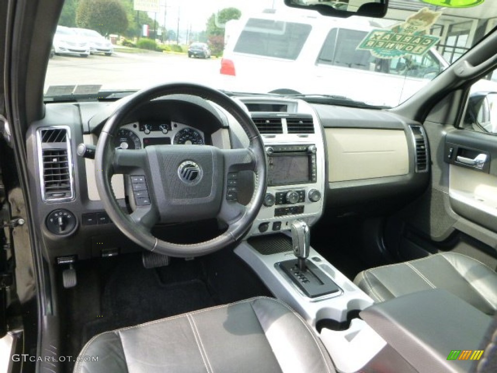 Black Interior 2010 Mercury Mariner V6 Premier 4WD Photo #84858307
