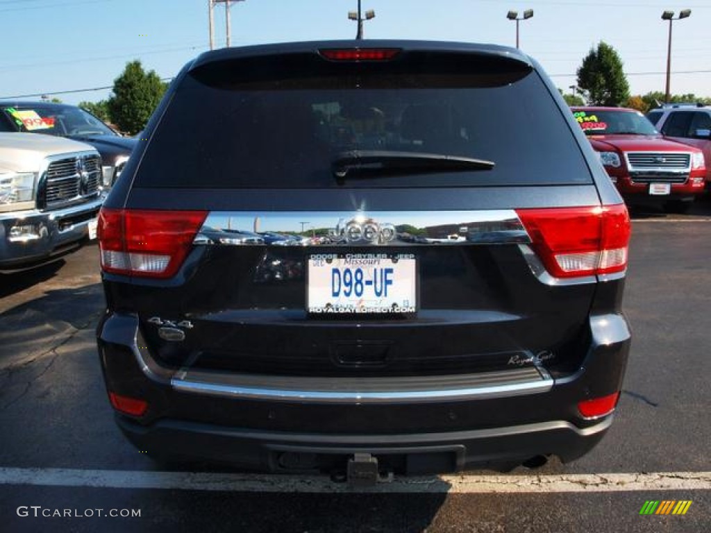 2012 Grand Cherokee Overland 4x4 - Maximum Steel Metallic / Black photo #5