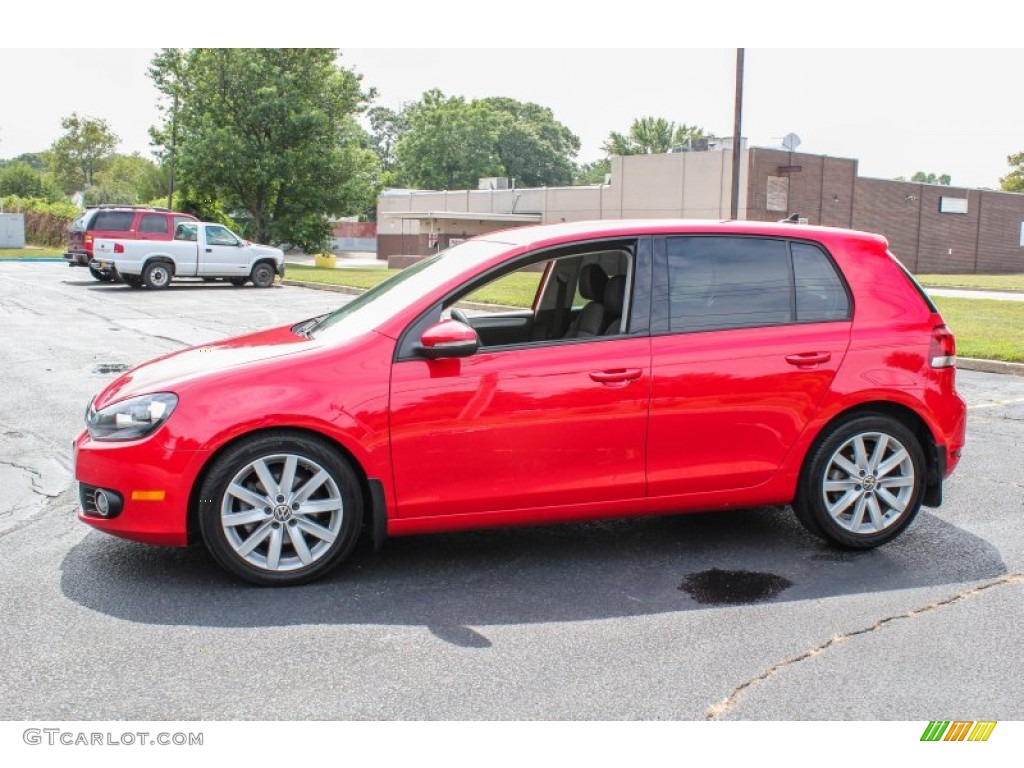 Tornado Red 2010 Volkswagen Golf 4 Door TDI Exterior Photo #84860696