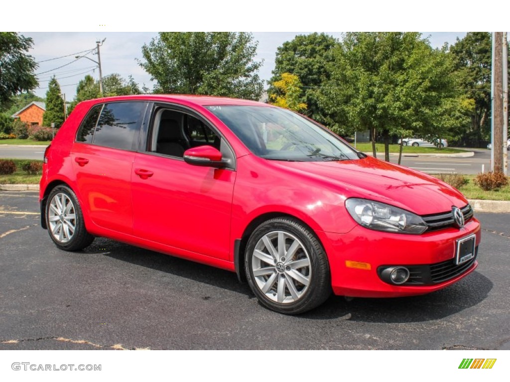 Tornado Red 2010 Volkswagen Golf 4 Door TDI Exterior Photo #84860819