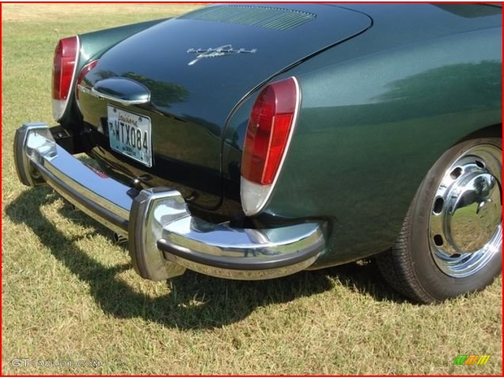 1974 Karmann Ghia Convertible - Zambezi Green / Beige photo #12