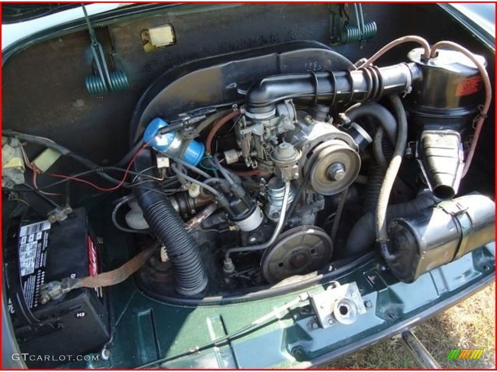 1974 Volkswagen Karmann Ghia Convertible Engine Photos