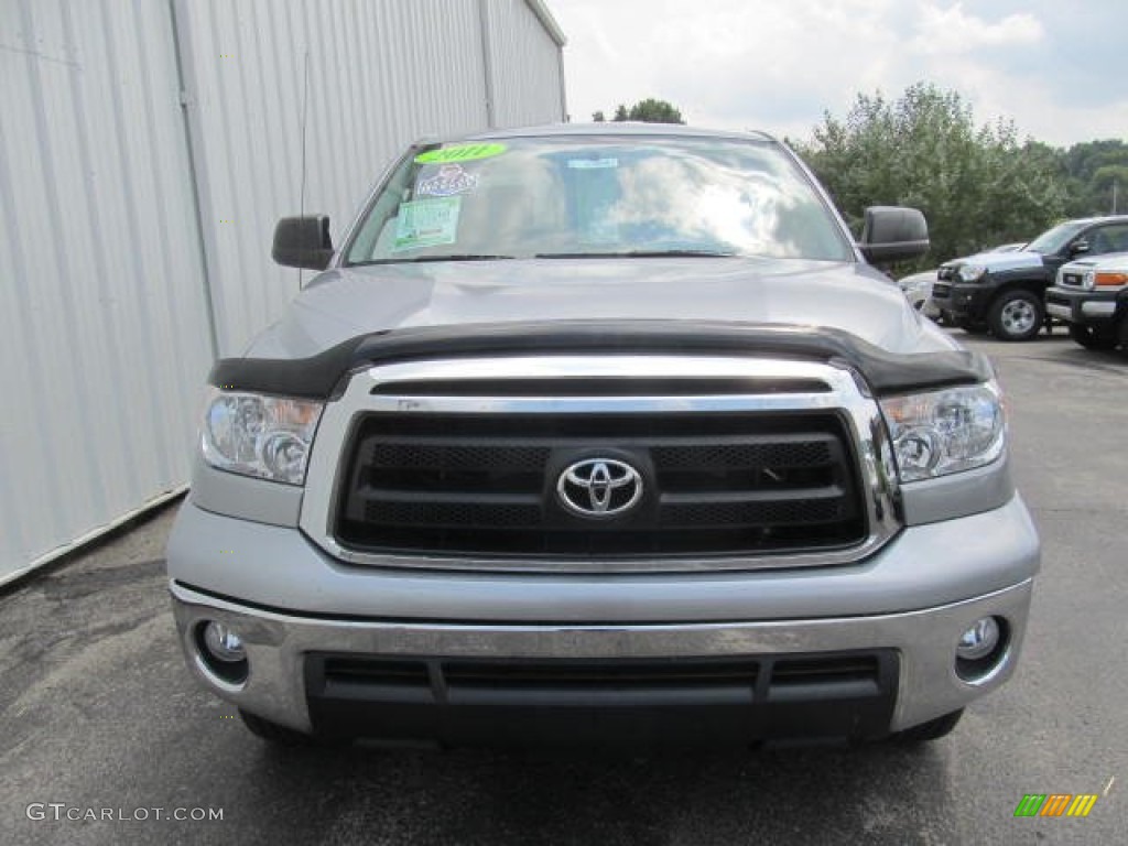 2011 Tundra Double Cab 4x4 - Silver Sky Metallic / Graphite Gray photo #10