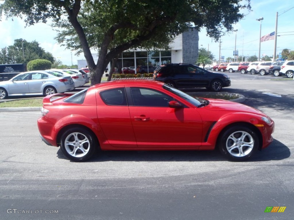 2005 RX-8 Sport - Velocity Red Mica / Black photo #6