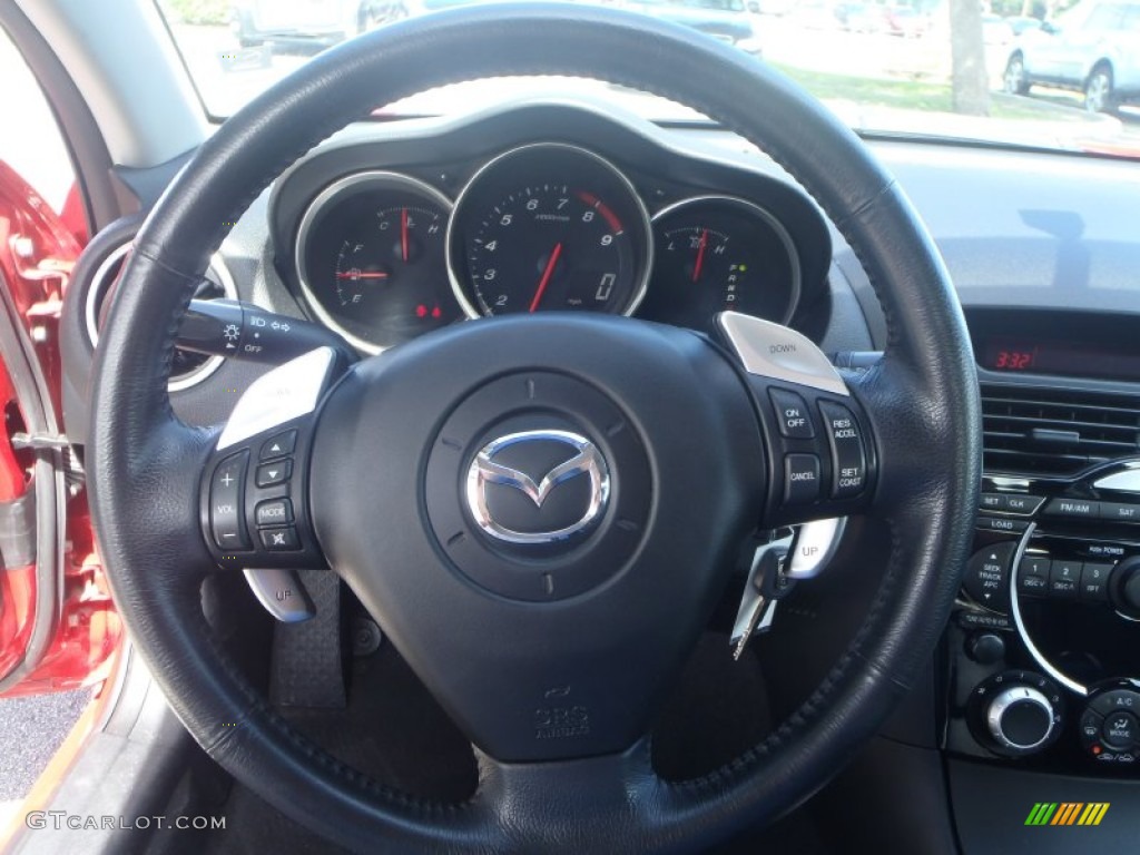 2005 RX-8 Sport - Velocity Red Mica / Black photo #12