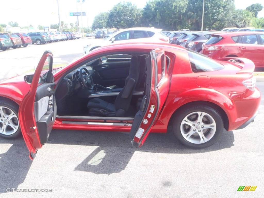 2005 RX-8 Sport - Velocity Red Mica / Black photo #19