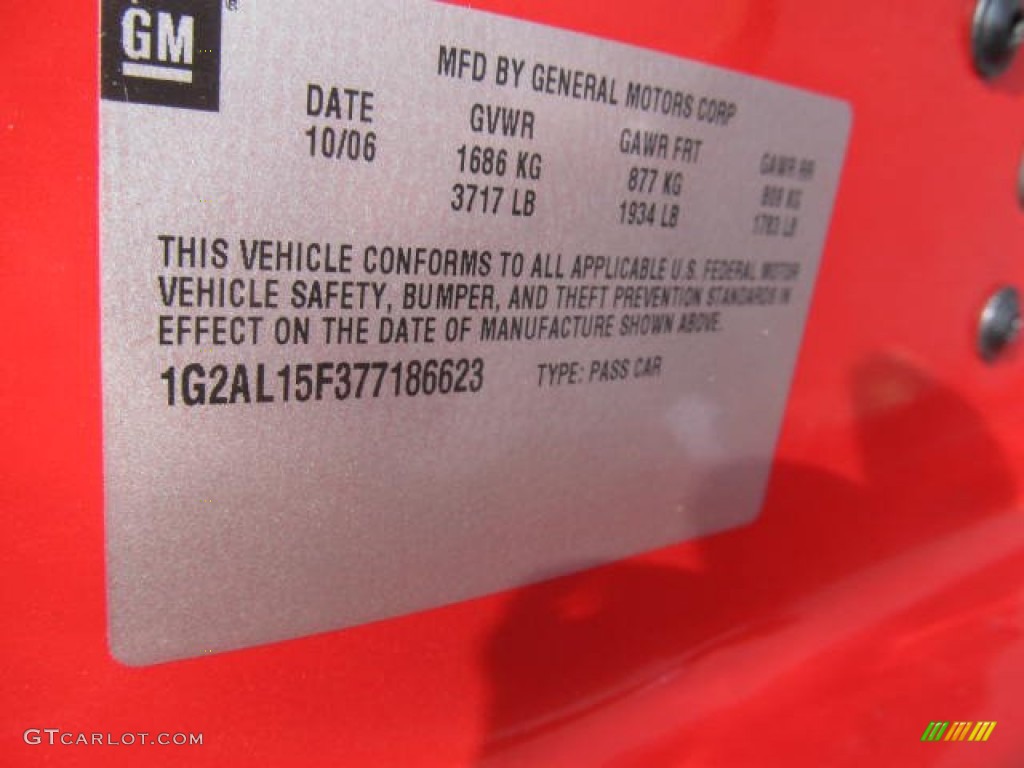 2007 G5  - Victory Red / Ebony photo #14