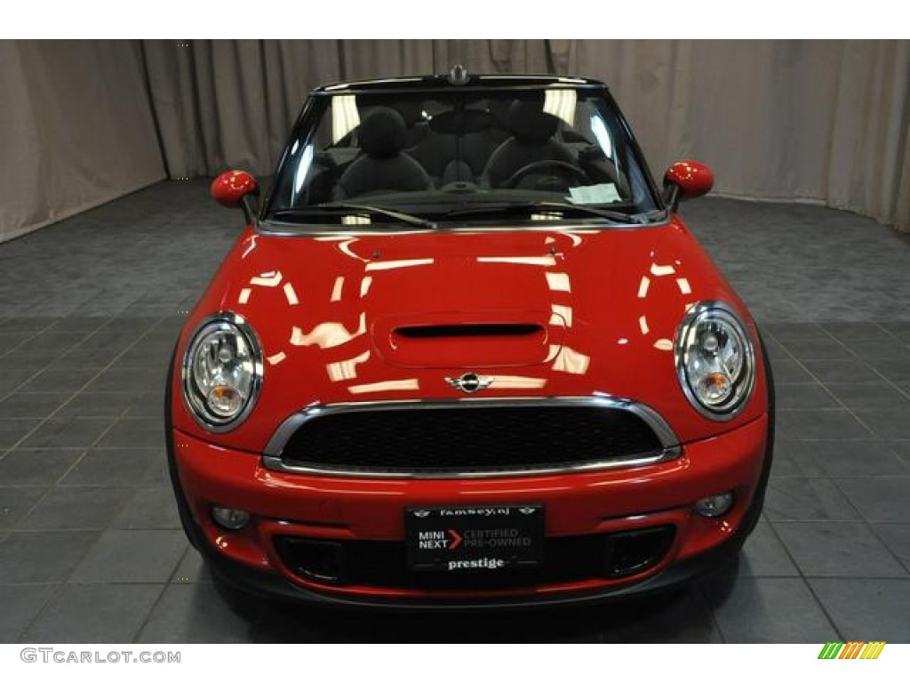 2013 Cooper S Convertible - Chili Red / Carbon Black photo #3