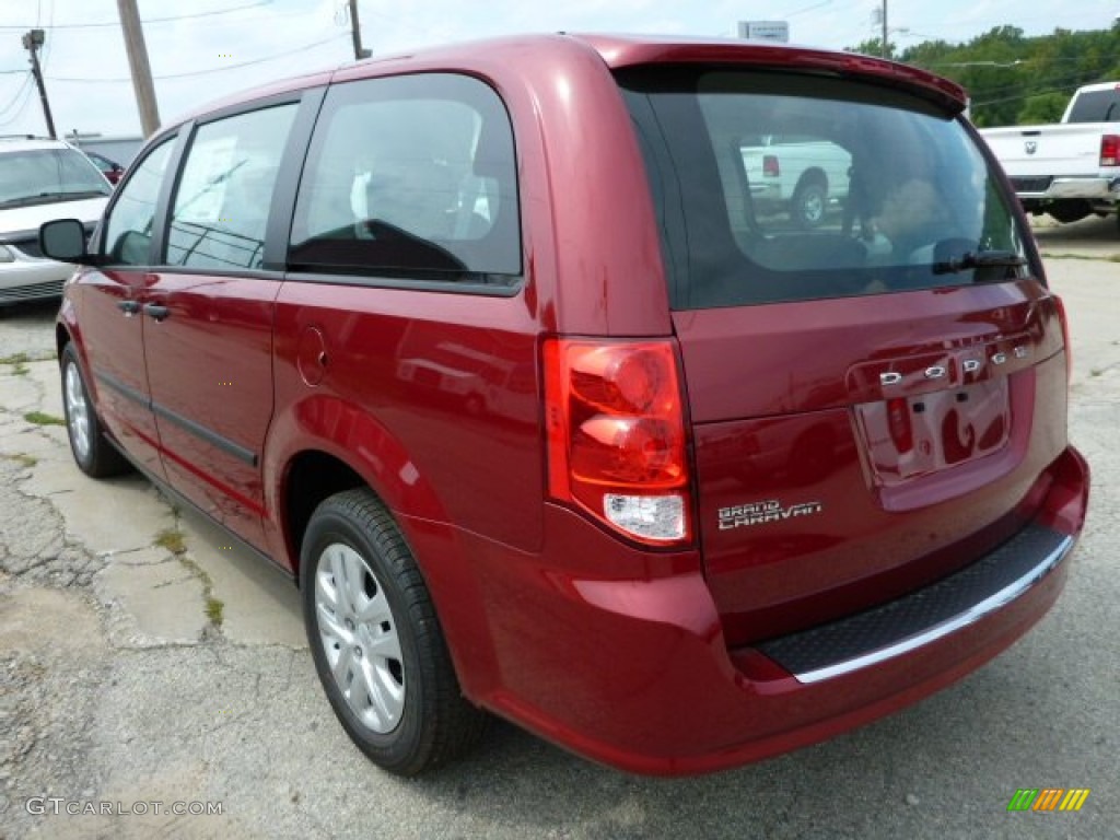 Deep Cherry Red Crystal Pearl 2014 Dodge Grand Caravan American Value Package Exterior Photo #84864335