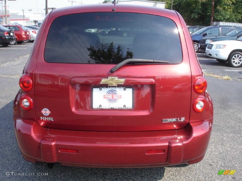 2009 HHR LS - Cardinal Red Metallic / Ebony photo #8