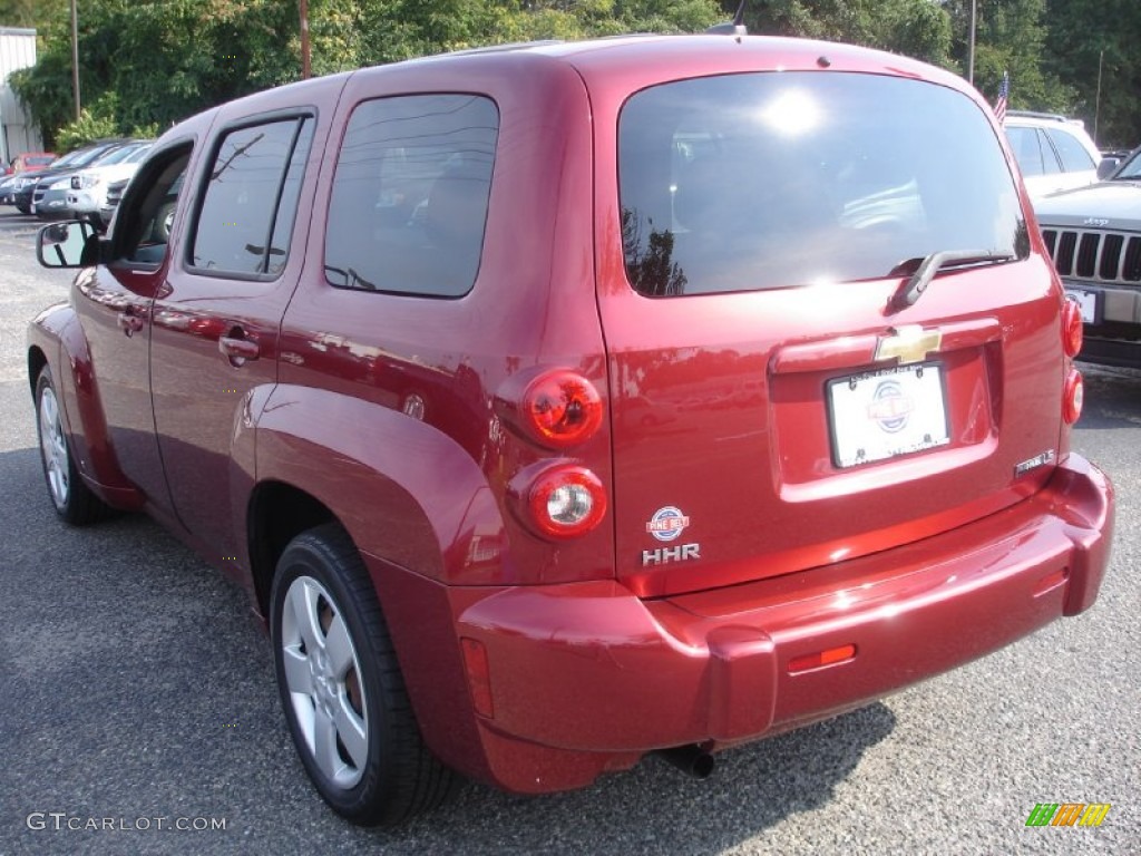 2009 HHR LS - Cardinal Red Metallic / Ebony photo #9