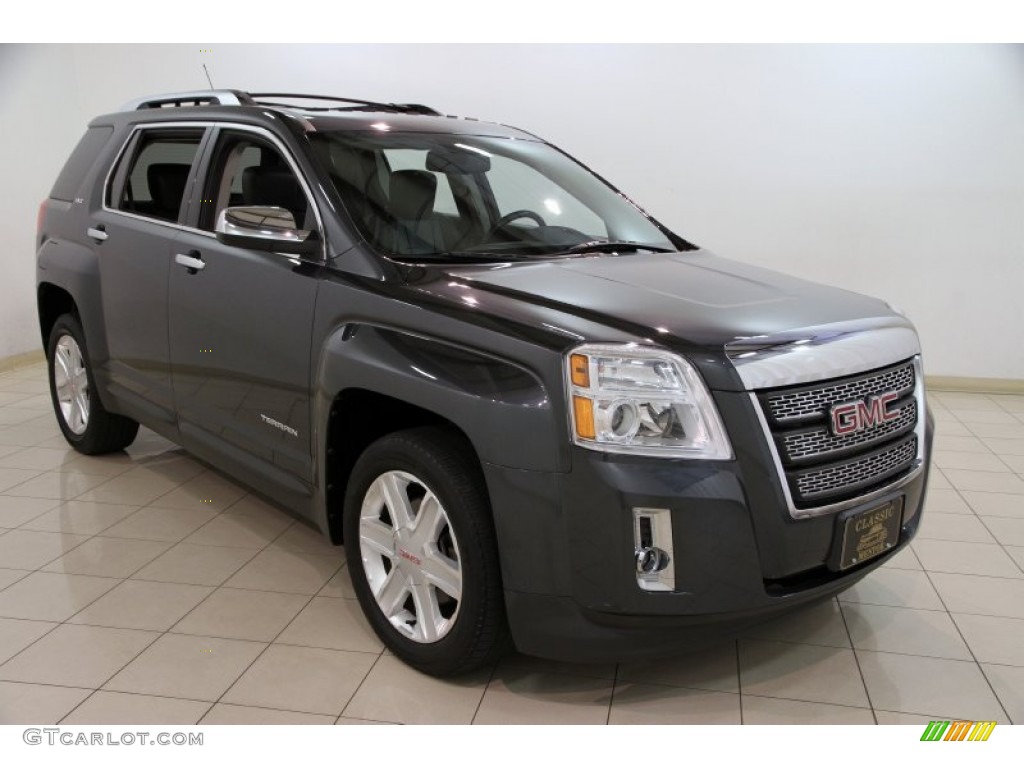 2010 Terrain SLT AWD - Cyber Gray Metallic / Jet Black photo #1