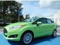 Green Envy 2014 Ford Fiesta Titanium Sedan