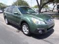 2014 Cypress Green Pearl Subaru Outback 2.5i Premium  photo #1