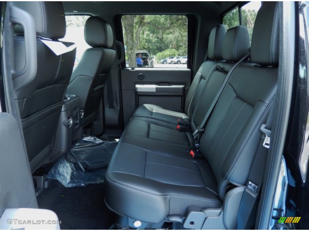 2014 Ford F250 Super Duty Lariat Crew Cab 4x4 Rear Seat Photo #84865619