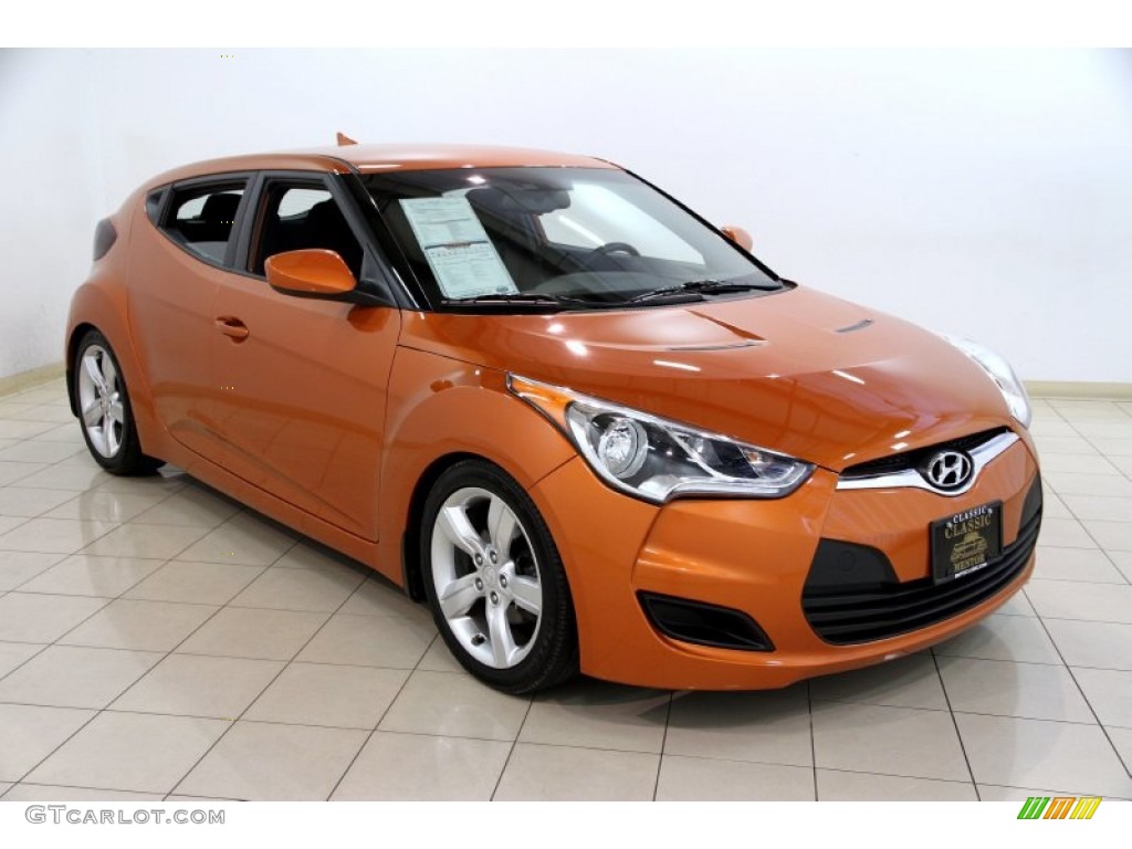 2013 Veloster  - Vitamin C / Black photo #1