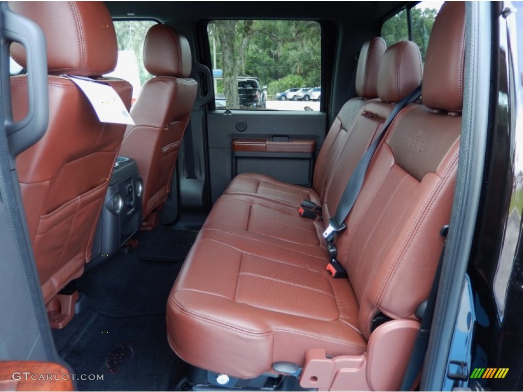 2013 Ford F250 Super Duty King Ranch Crew Cab 4x4 Rear Seat Photo #84865961