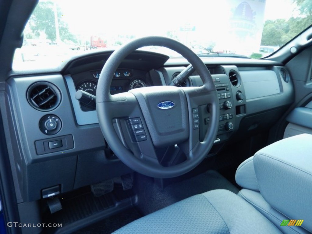 2013 Ford F150 STX Regular Cab 4x4 Steel Gray Dashboard Photo #84866277