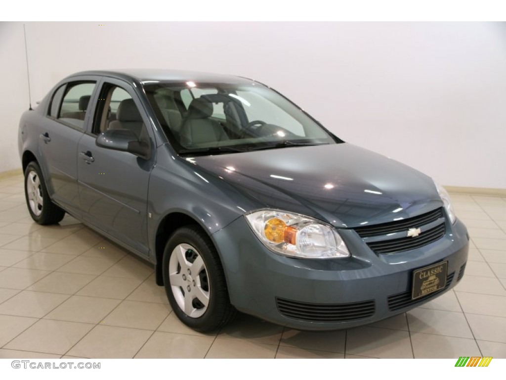 2007 Cobalt LT Sedan - Blue Granite Metallic / Gray photo #1