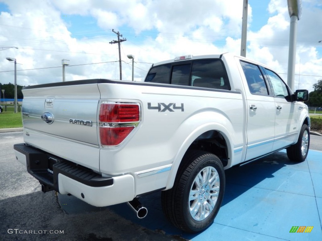 White Platinum Metallic Tri-Coat 2013 Ford F150 Platinum SuperCrew 4x4 Exterior Photo #84866810