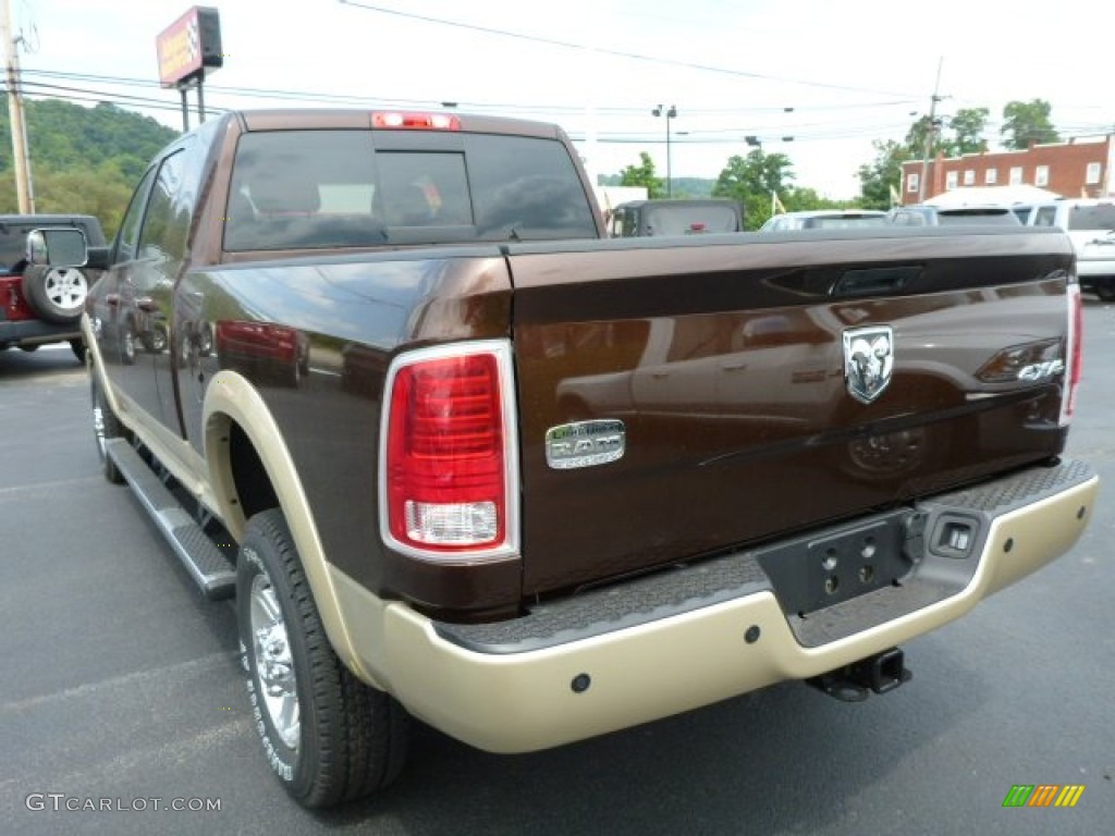 2013 2500 Laramie Longhorn Mega Cab 4x4 - Western Brown / Black/Cattle Tan photo #3