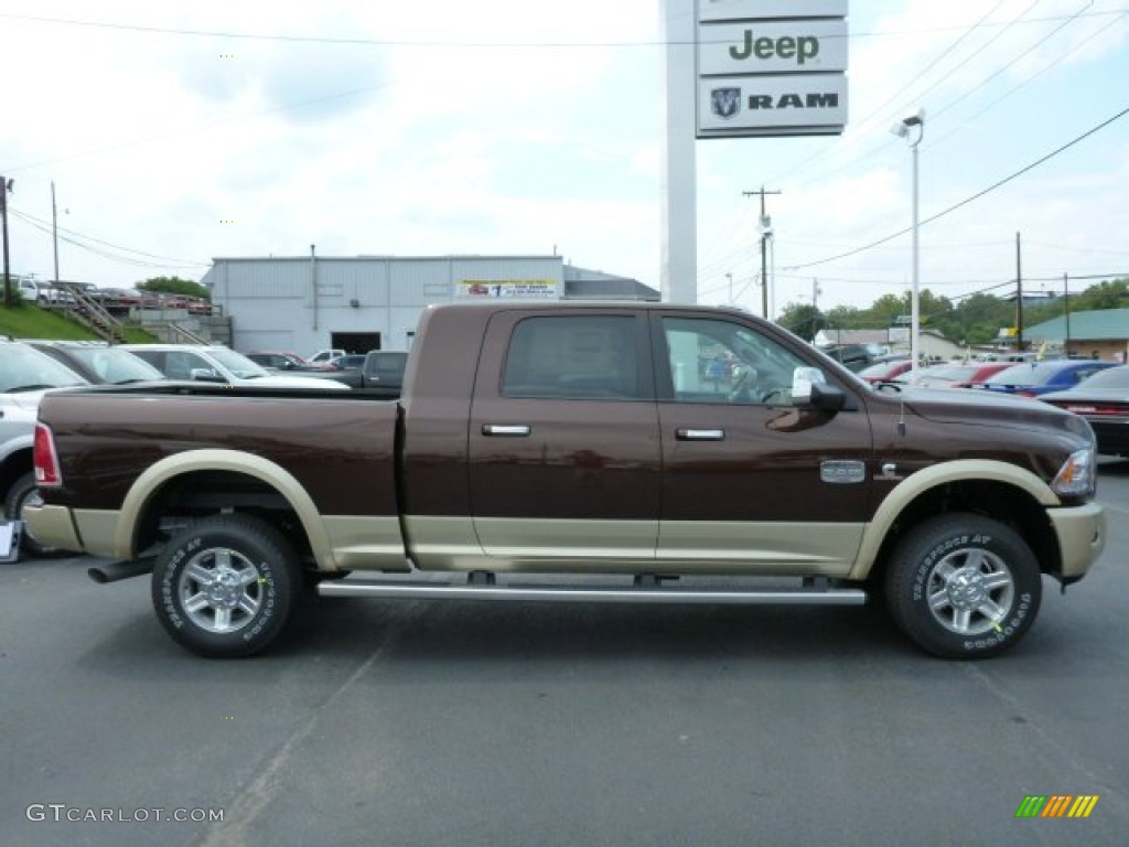 2013 2500 Laramie Longhorn Mega Cab 4x4 - Western Brown / Black/Cattle Tan photo #6