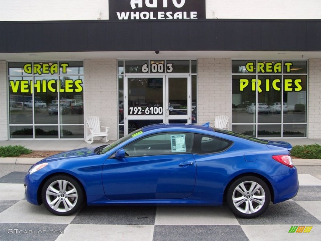 2010 Genesis Coupe 3.8 Coupe - Mirabeau Blue / Black photo #1