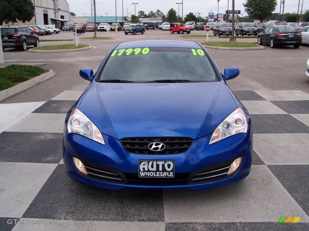 2010 Genesis Coupe 3.8 Coupe - Mirabeau Blue / Black photo #2