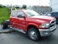 2013 Flame Red Ram 3500 Tradesman Crew Cab 4x4 Dually Chassis  photo #8