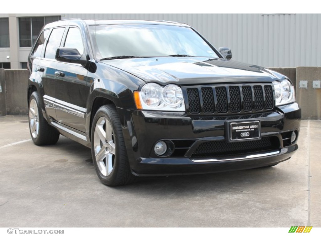 2006 Grand Cherokee SRT8 - Black / Medium Slate Gray photo #1