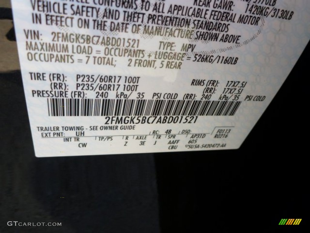 2010 Flex SE - Tuxedo Black / Charcoal Black photo #16