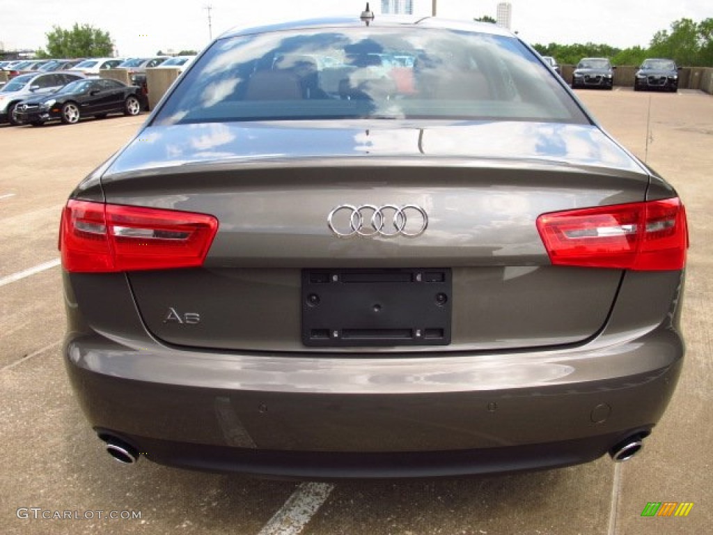 2014 A6 2.0T Sedan - Dakota Gray Metallic / Nougat Brown photo #3