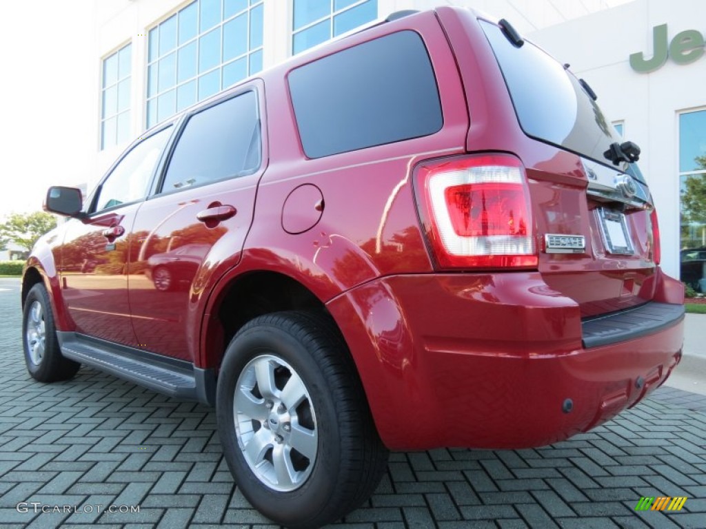 2010 Escape Limited 4WD - Sangria Red Metallic / Camel photo #3
