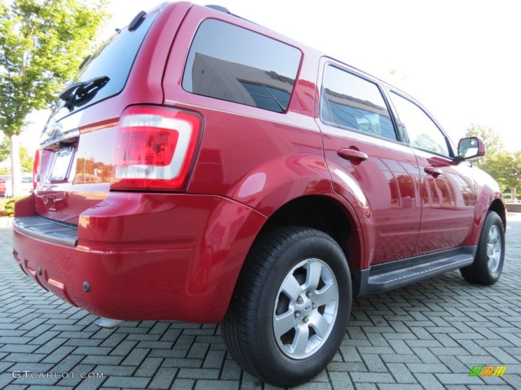 2010 Escape Limited 4WD - Sangria Red Metallic / Camel photo #5