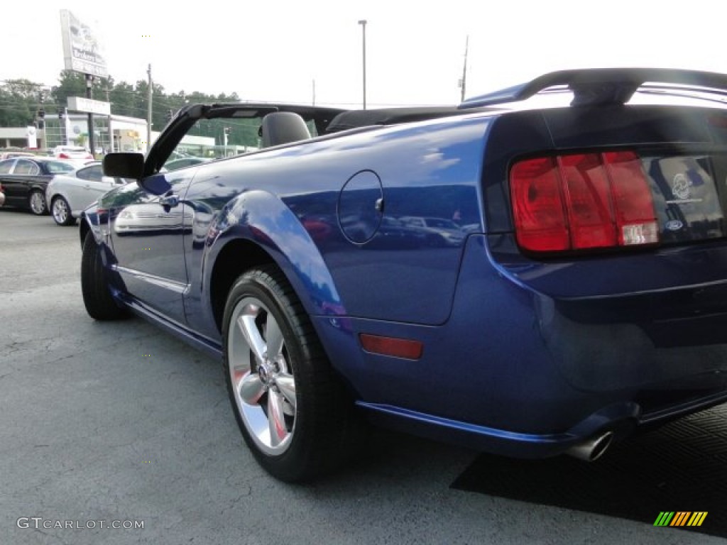 2009 Mustang GT Premium Convertible - Vista Blue Metallic / Dark Charcoal photo #6