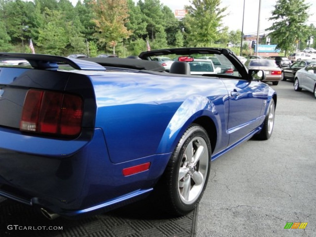 2009 Mustang GT Premium Convertible - Vista Blue Metallic / Dark Charcoal photo #7