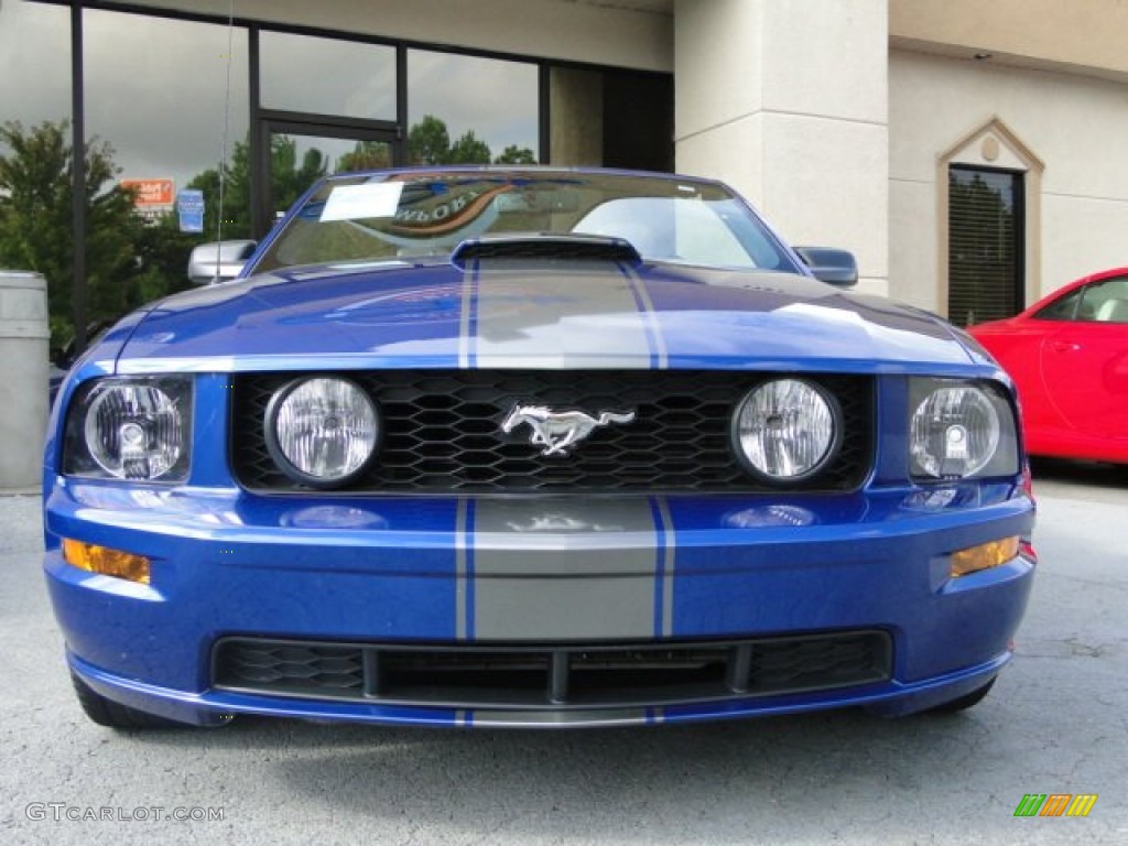 2009 Mustang GT Premium Convertible - Vista Blue Metallic / Dark Charcoal photo #8